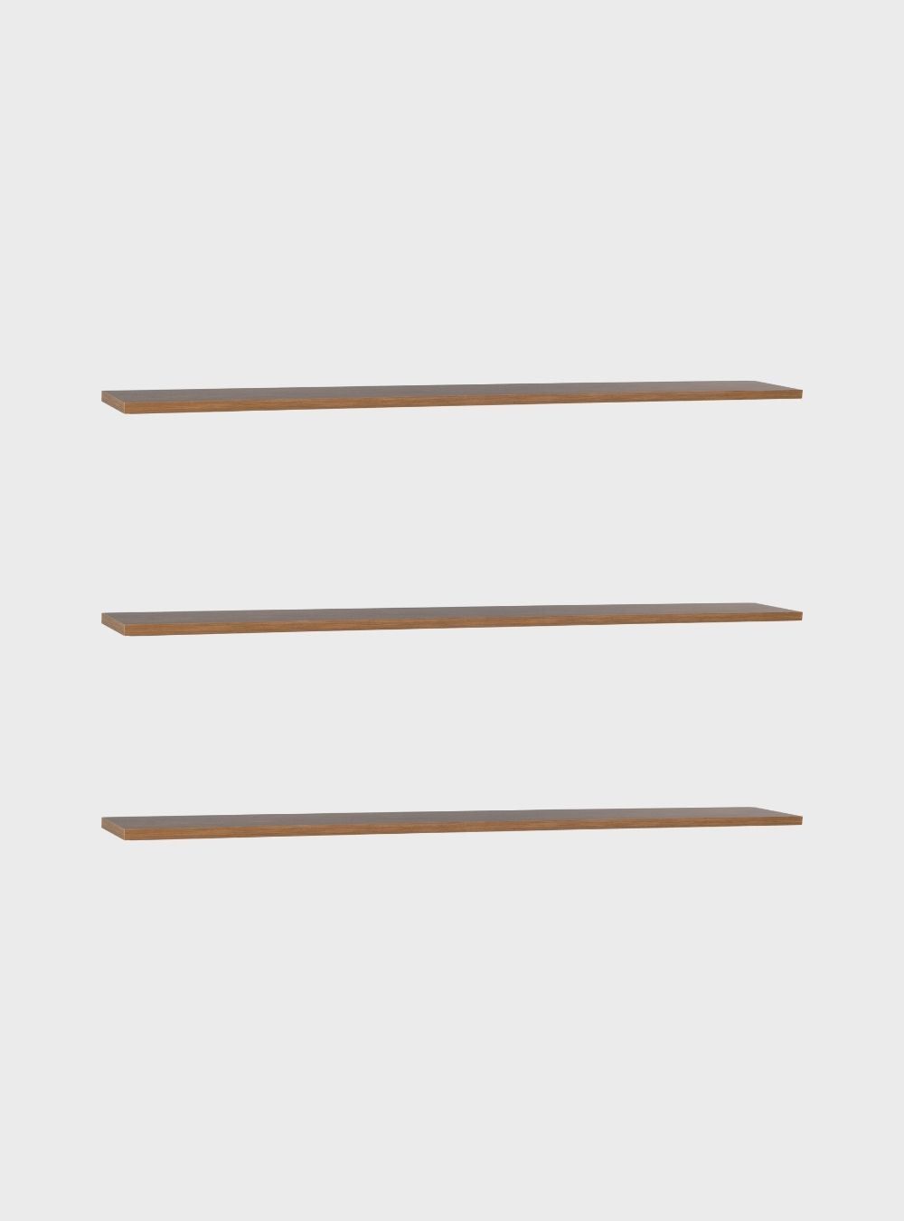 On Móveis Kit de 3 Prateleiras 180cm Mdf Freijó - On Móveis