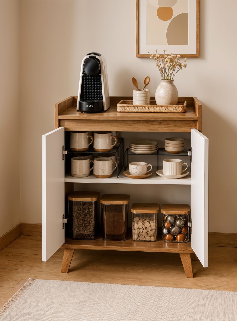 Aparador Buffet 60cm Retro Mdf Freijo Madri - On Móveis