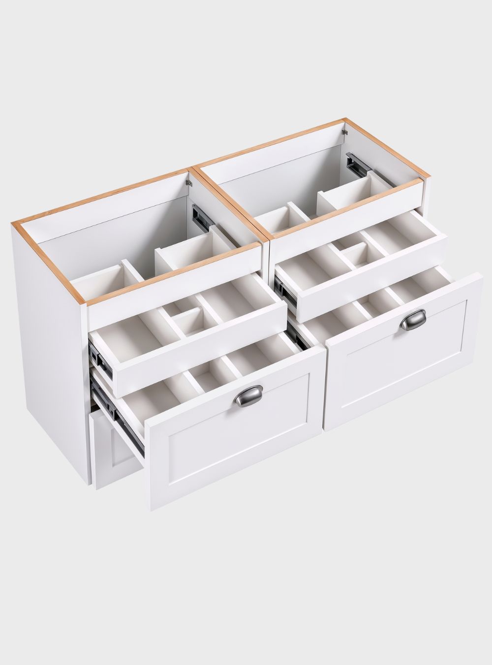 Gabinete para Banheiro 120cm Retrô MDF Branco Milano