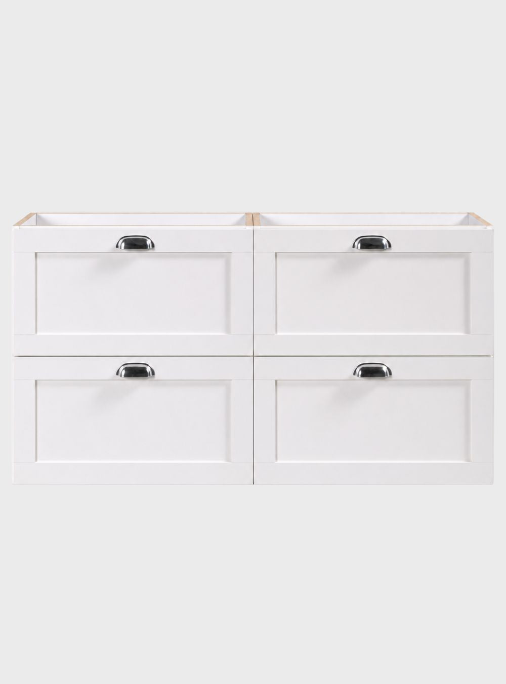 Gabinete para Banheiro 120cm Retrô MDF Branco Milano