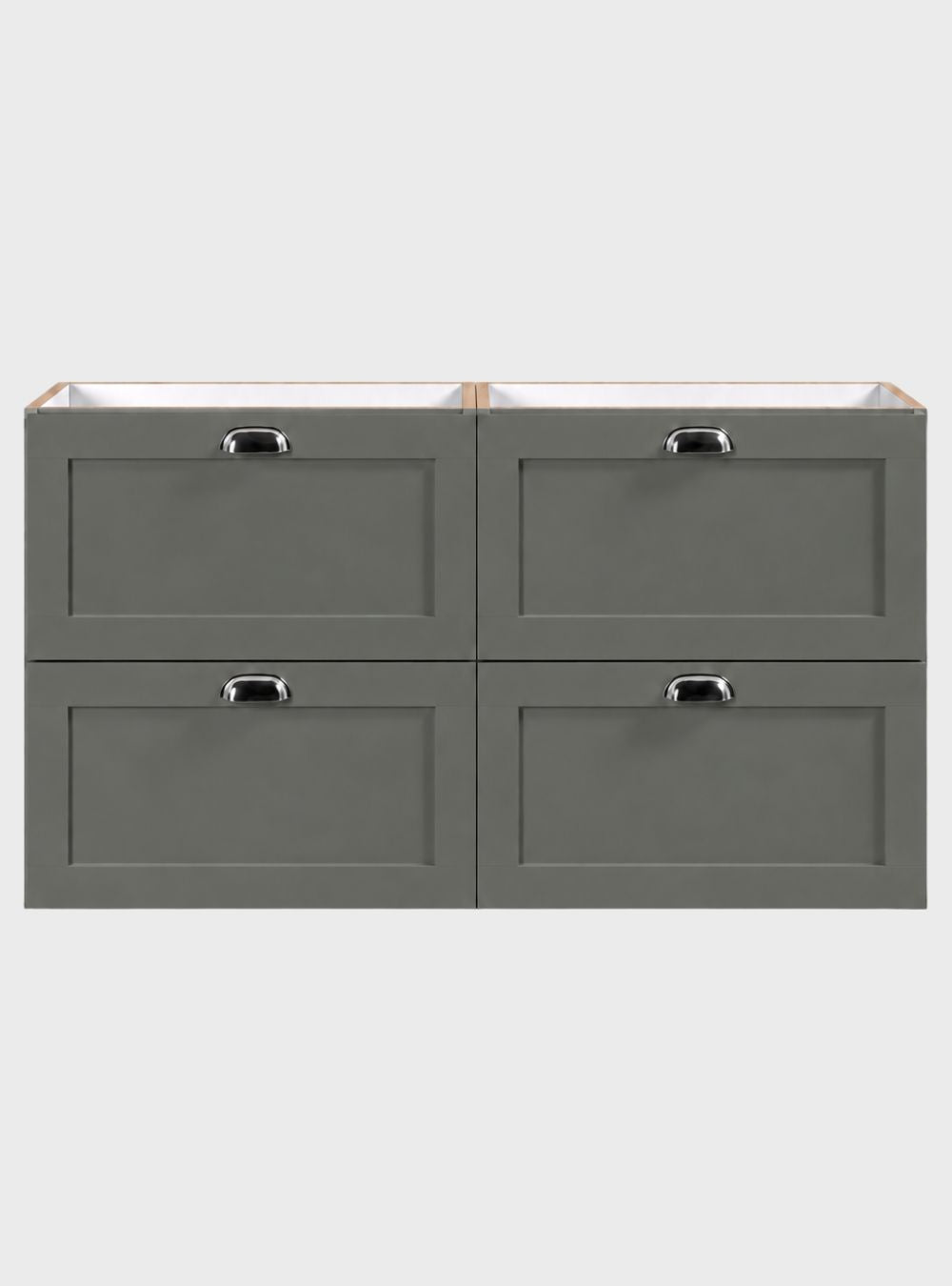 Gabinete para Banheiro com Armário 120cm Retrô MDF Verde Milano