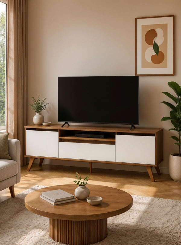 Rack para TV 180cm Retro Mdf Freijo Dallas - On Móveis