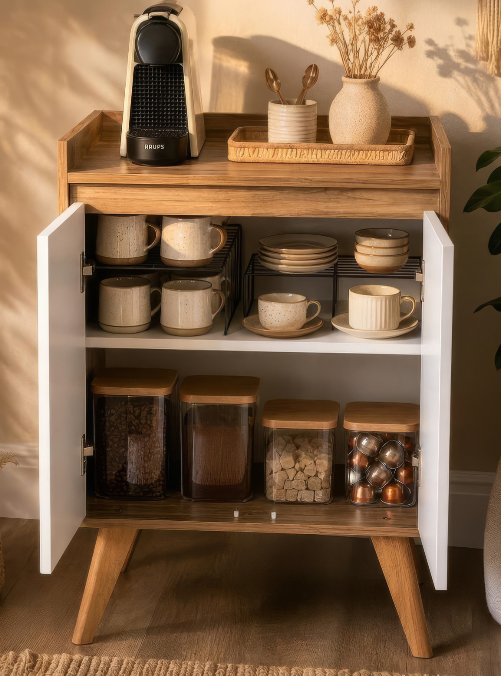 Aparador Buffet 60cm Retro Mdf Freijo Madri - On Móveis