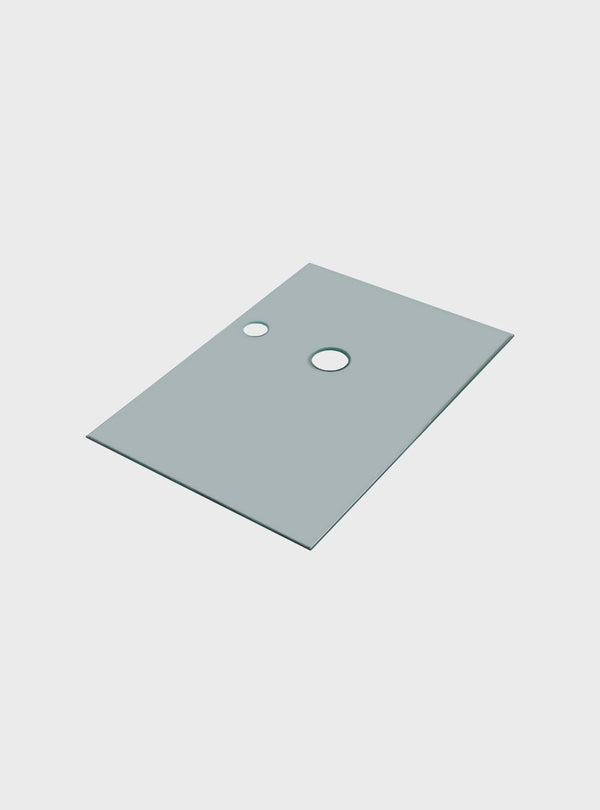 On Móveis Acessórios para banheiro Tampo de Vidro para Gabinete Banheiro Moscou 50 x 35 x 0,6 cm