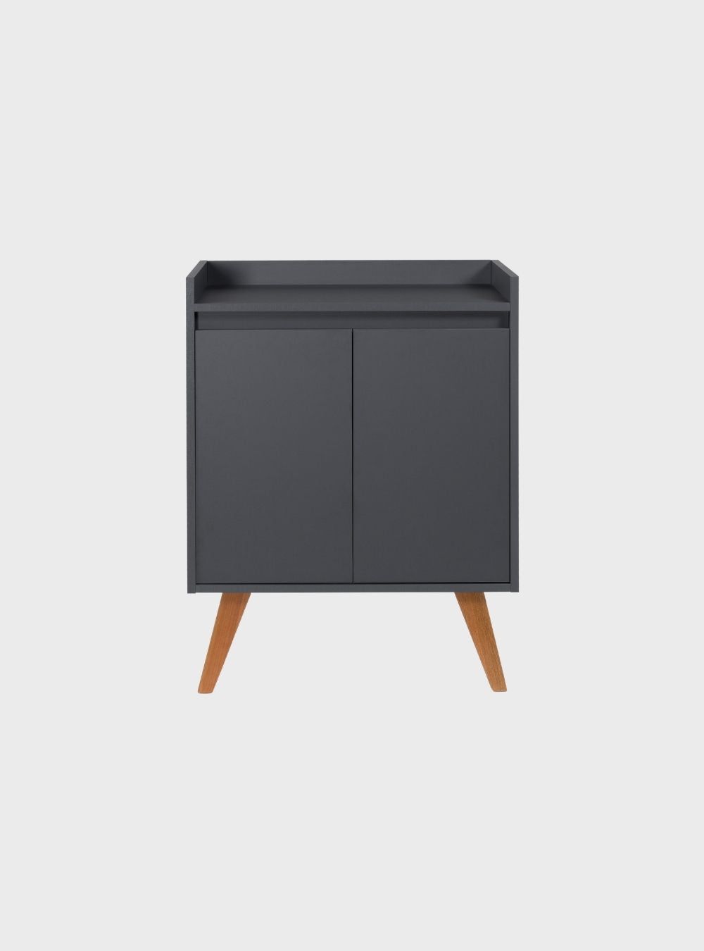 Aparador Buffet 60cm Retro Mdf Grafite Madri - On Móveis