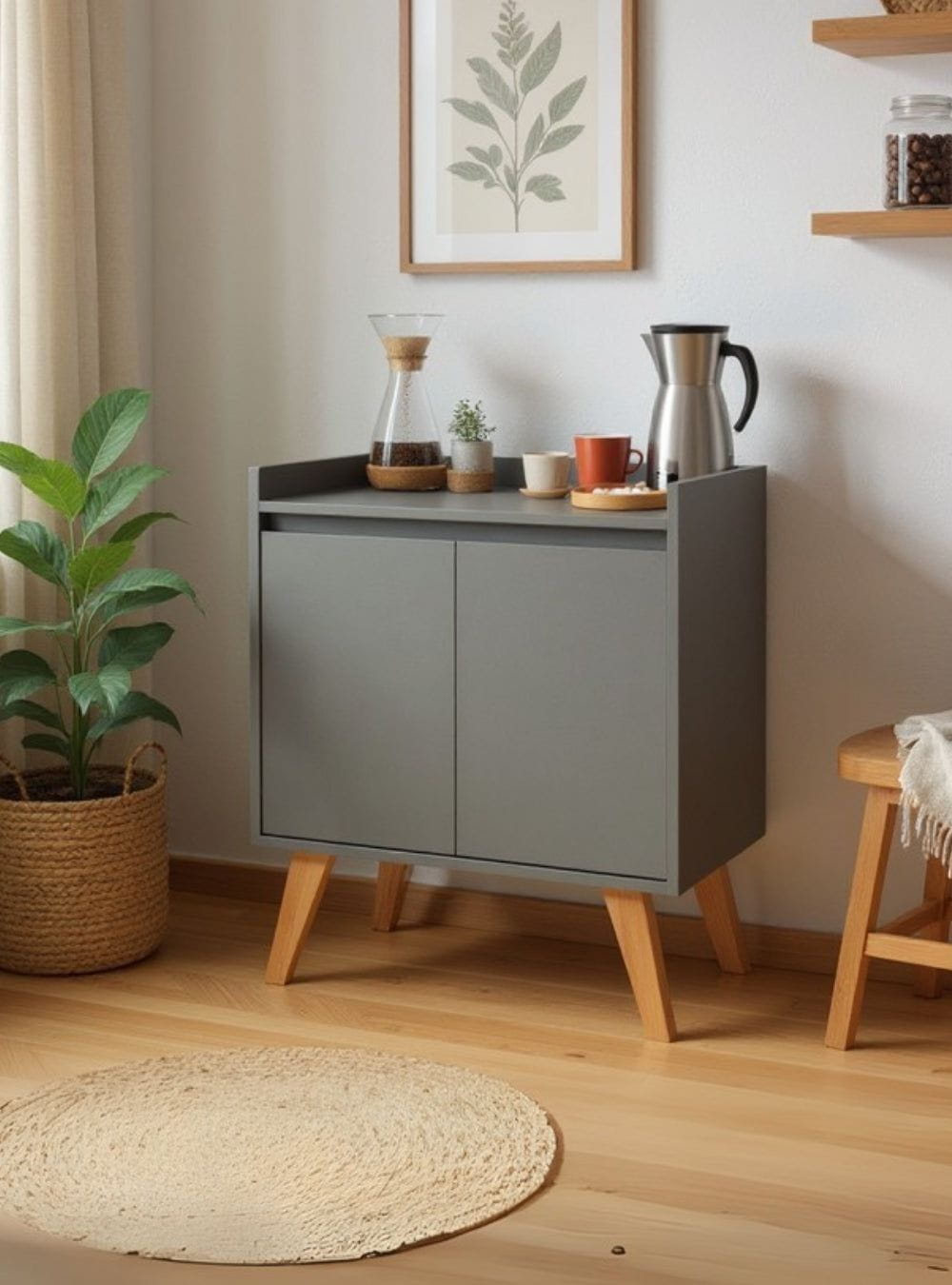 On Móveis Buffets Aparador Buffet 60cm Retro Mdf Verde Madri - On Móveis