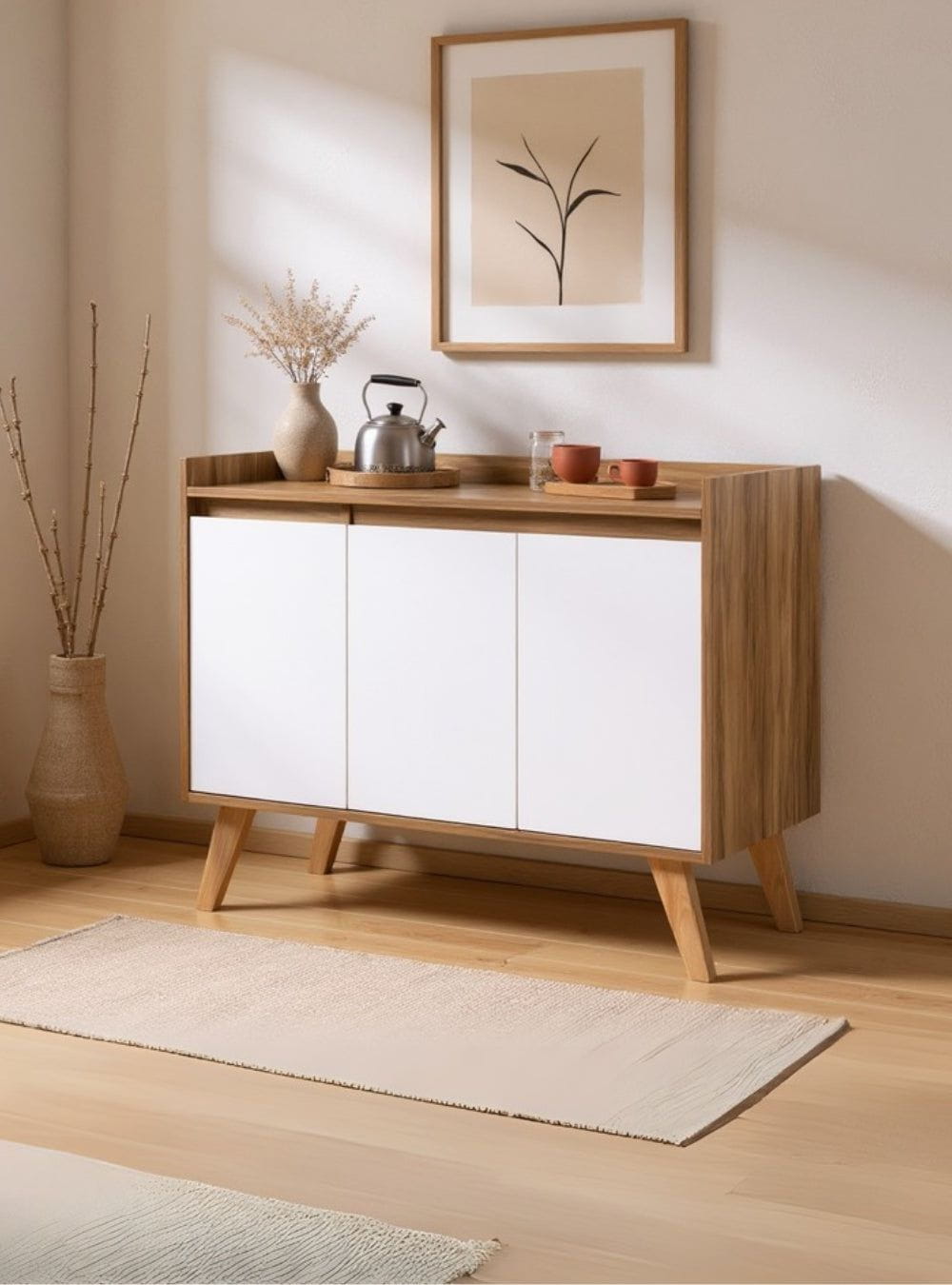 On Móveis Buffets Aparador Buffet 90cm Retro Mdf Freijo Madri - On Móveis