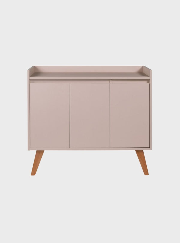On Móveis Buffets Aparador Buffet 90cm Retro Mdf Rosa Madri - On Móveis
