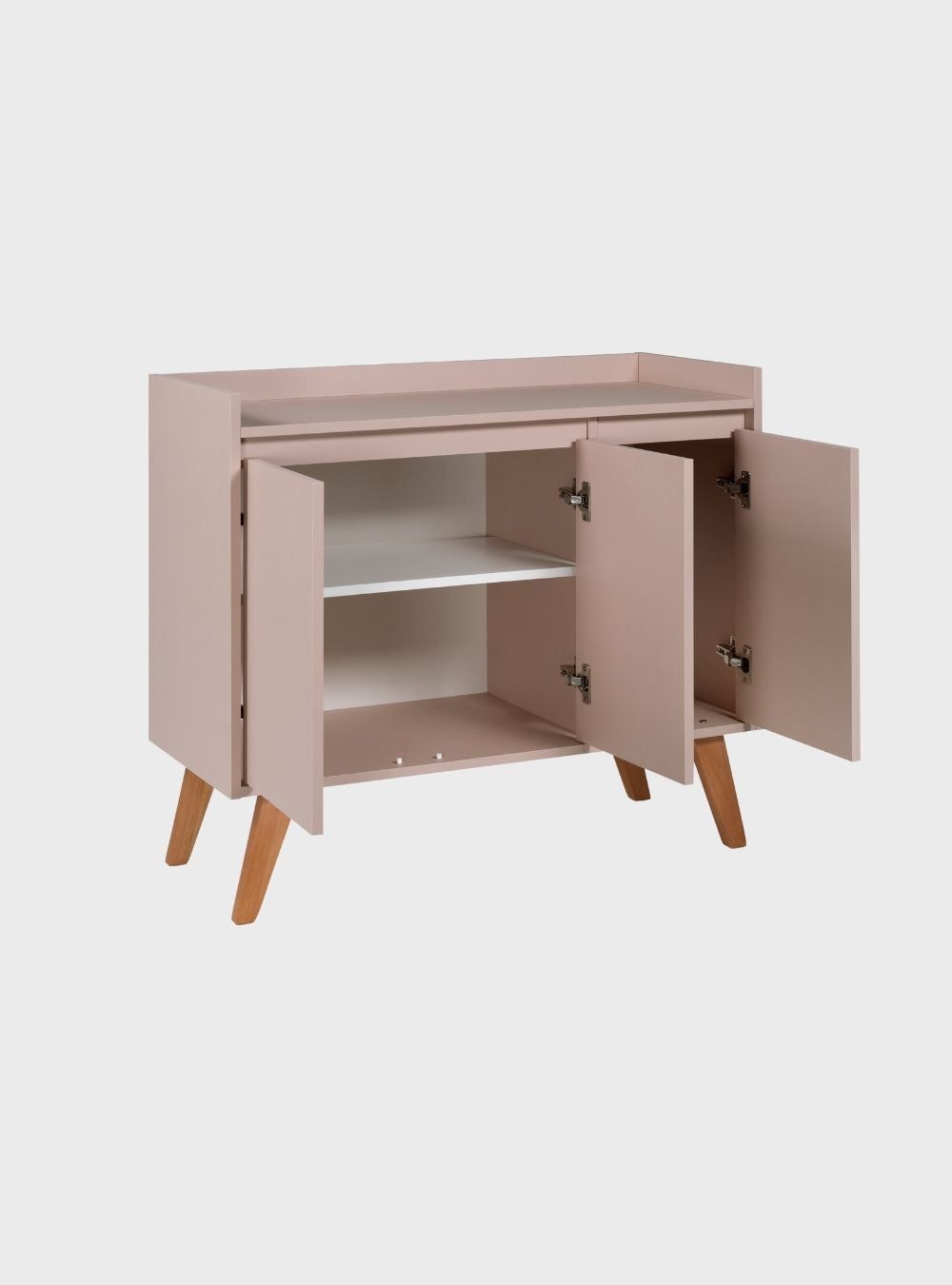 On Móveis Buffets Aparador Buffet 90cm Retro Mdf Rosa Madri - On Móveis