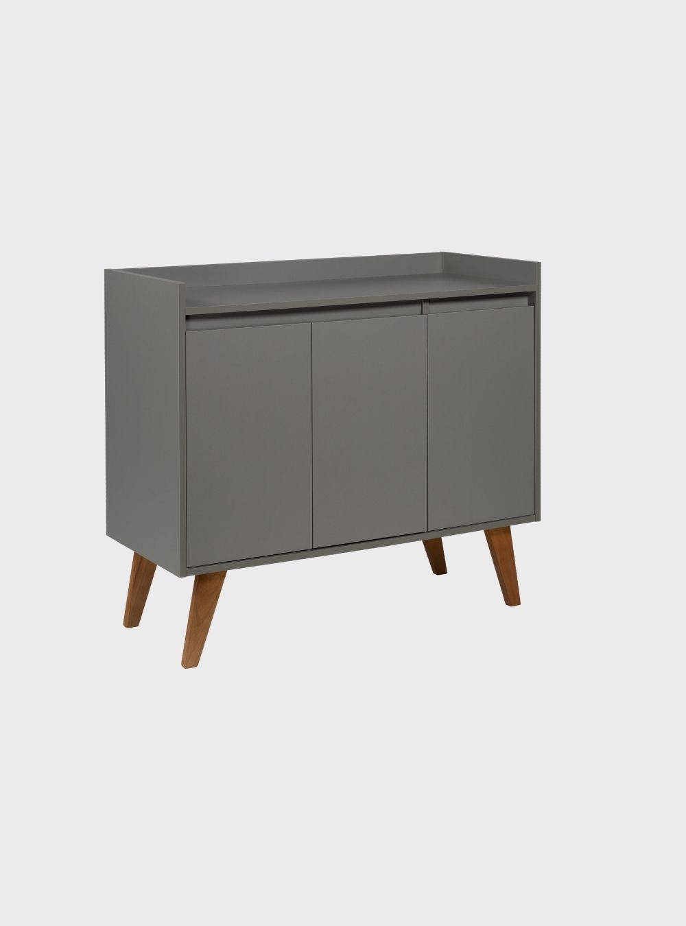 Aparador Buffet 90cm Retro Mdf Verde Madri - On Móveis