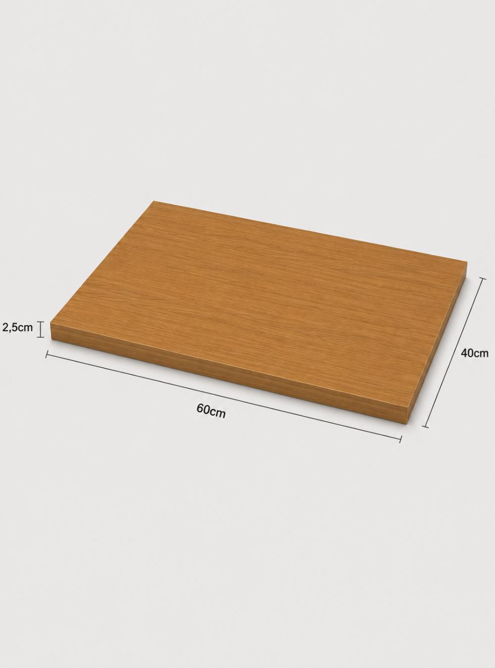Tampo Mdf 60 x 40 x 2,5cm Freijó - On Móveis