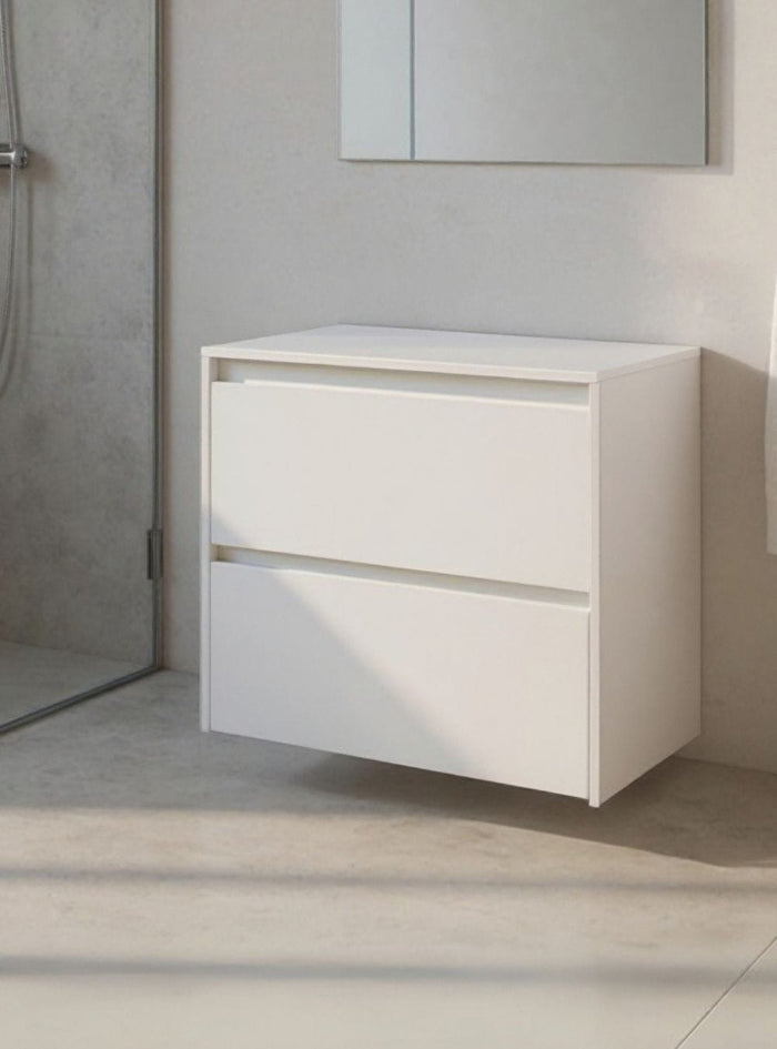 Gabinete para Banheiro 60cm Mdf Branco Dubai - On Móveis
