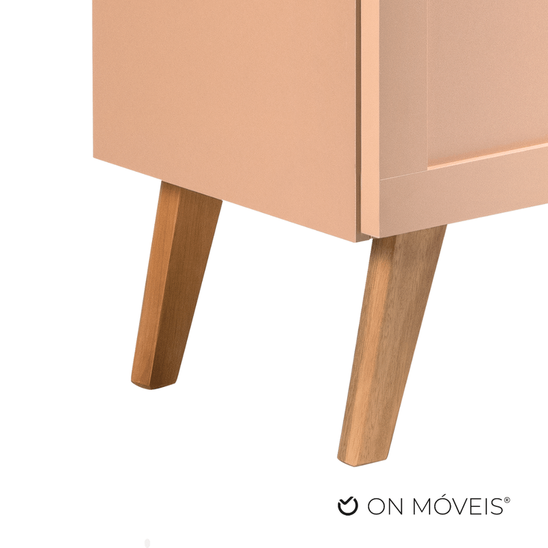 On Móveis Conjuntos de móveis para banheiro Gabinete para Banheiro 60cm Retro Mdf Salmao Milano - On Móveis