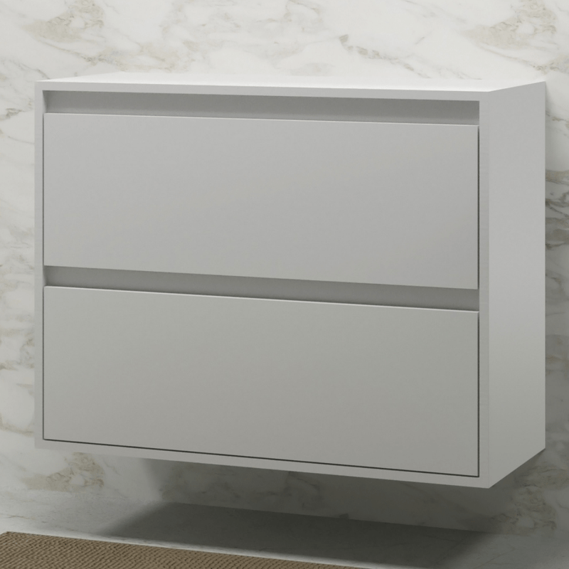 On Móveis Conjuntos de móveis para banheiro Gabinete para Banheiro 80cm Mdf Branco Dubai - On Móveis