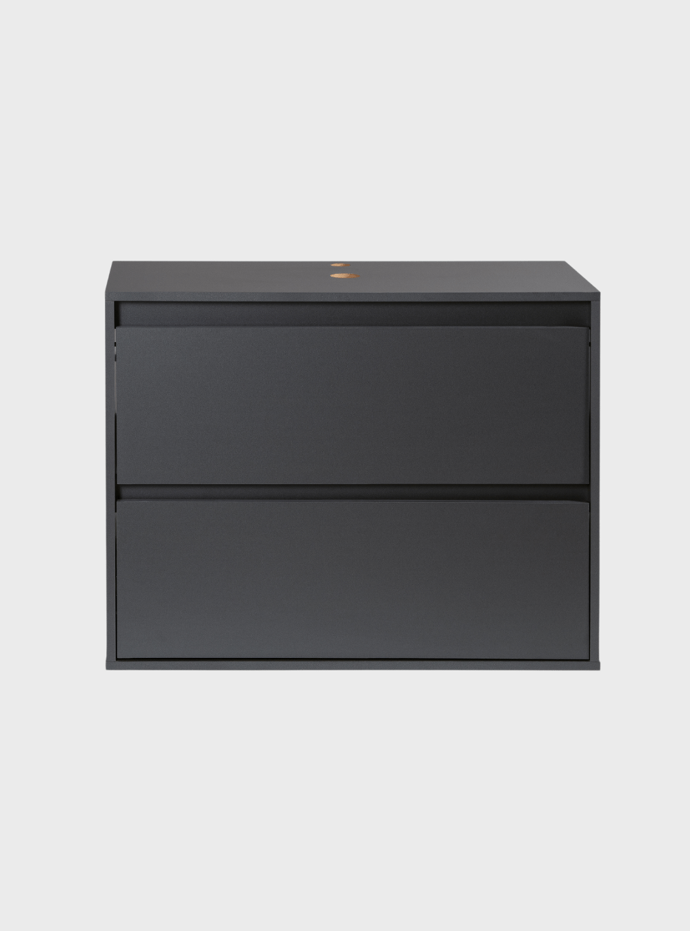 On Móveis Conjuntos de móveis para banheiro Gabinete para Banheiro 80cm Mdf Grafite Dubai - On Móveis