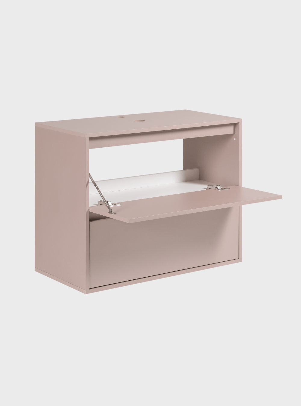 On Móveis Conjuntos de móveis para banheiro Gabinete para Banheiro 80cm Mdf Rosa Dubai - On Móveis