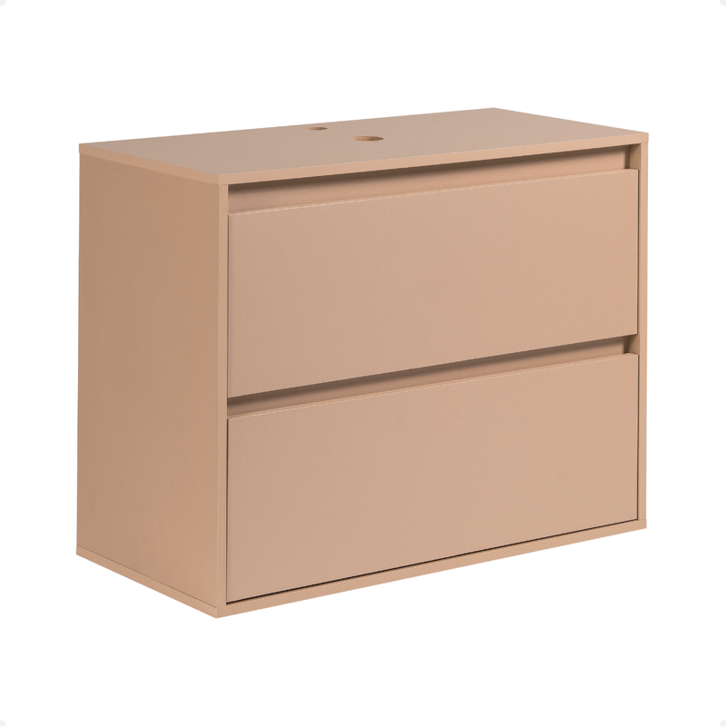 On Móveis Conjuntos de móveis para banheiro Gabinete para Banheiro 80cm Mdf Salmao Dubai - On Móveis