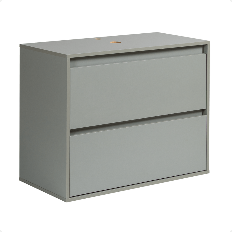 On Móveis Conjuntos de móveis para banheiro Gabinete para Banheiro 80cm Mdf Verde Dubai - On Móveis