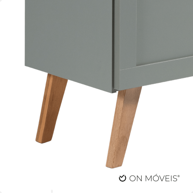 On Móveis Conjuntos de móveis para banheiro Gabinete para Banheiro 80cm Retro Mdf Verde Milano - On Móveis