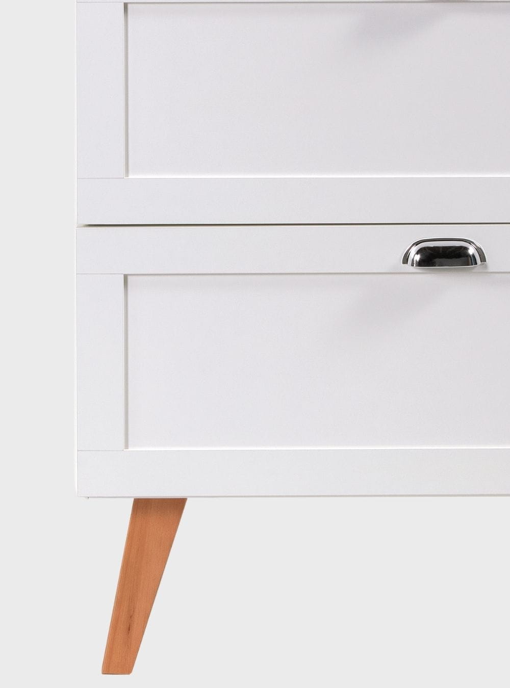 On Móveis Conjuntos de móveis para banheiro Gabinete para Banheiro com Cuba e Espelho Organico 80cm Retro Mdf Branco Milano - On Móveis