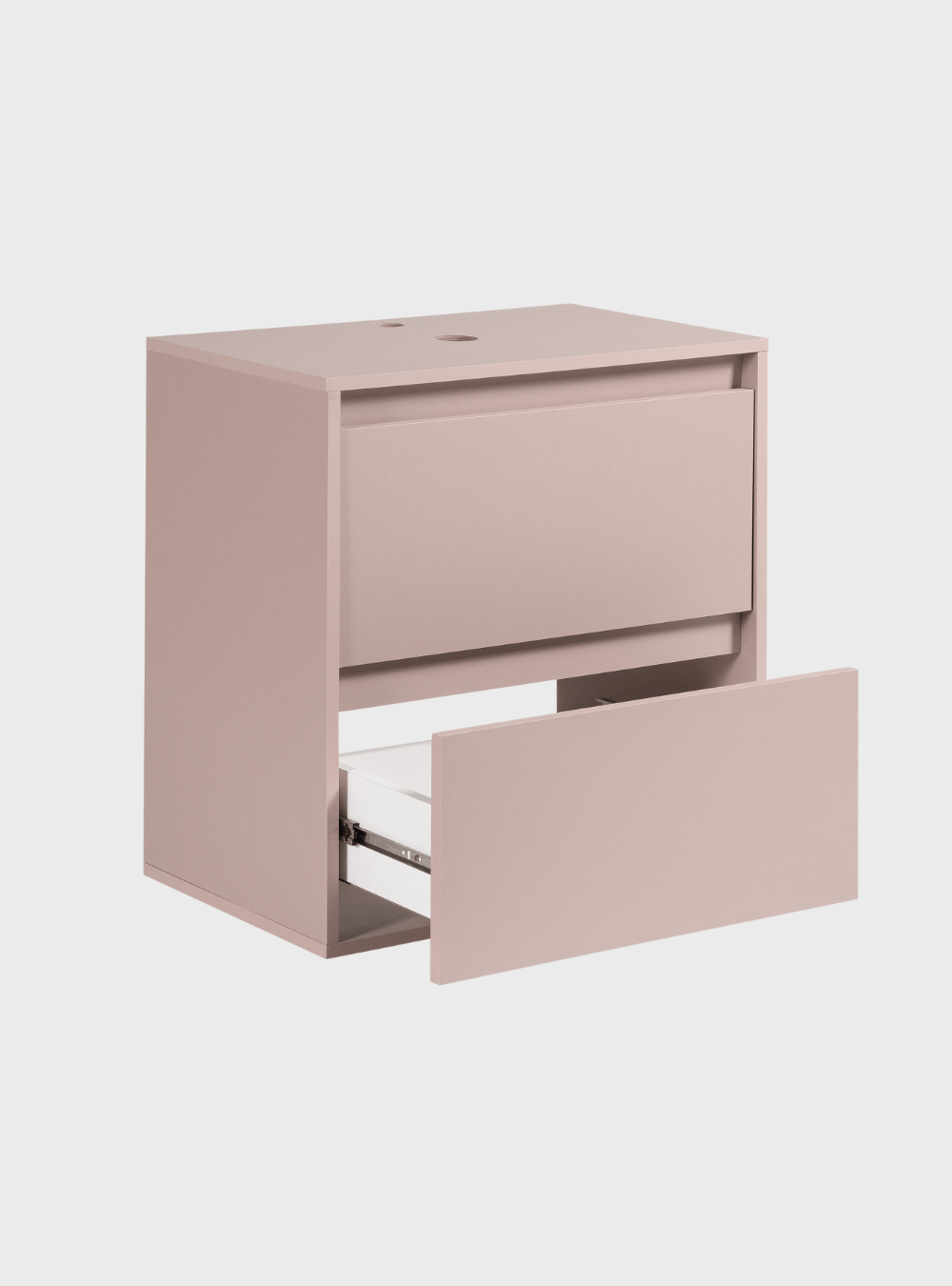 On Móveis Conjuntos de móveis para banheiro Gabinete para Banheiro com Espelheira 60cm Mdf Rosa Dubai - On Móveis