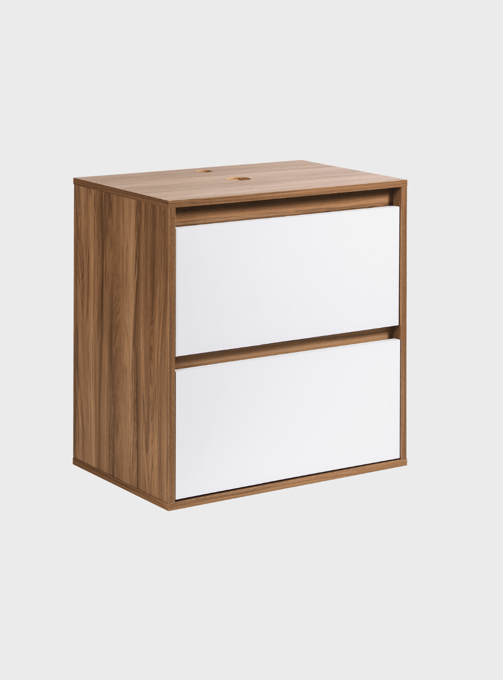 On Móveis Conjuntos de móveis para banheiro Gabinete para Banheiro com Espelho 60cm Mdf Freijo Dubai - On Móveis