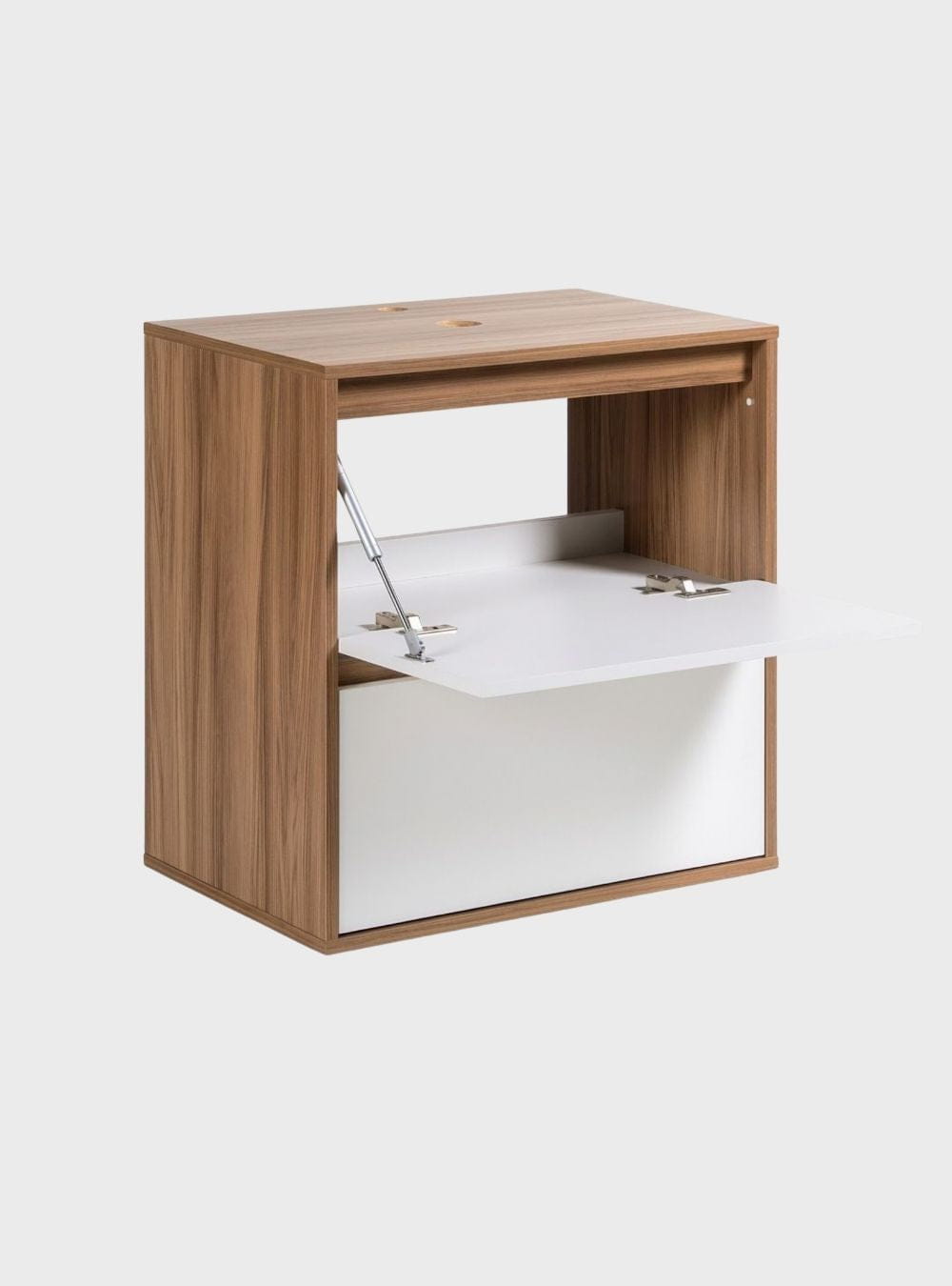 On Móveis Conjuntos de móveis para banheiro Gabinete para Banheiro com Espelho 60cm Mdf Freijo Dubai - On Móveis