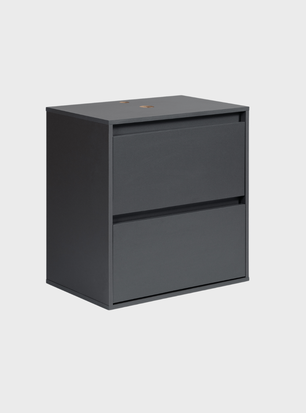 On Móveis Conjuntos de móveis para banheiro Gabinete para Banheiro com Espelho 60cm Mdf Grafite Dubai - On Móveis