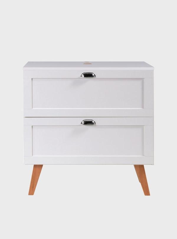 On Móveis Conjuntos de móveis para banheiro Gabinete para Banheiro com Tampo 80cm Retro Mdf Branco Milano - On Móveis