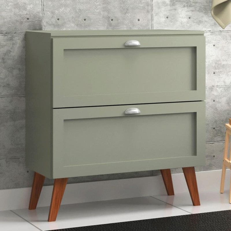 On Móveis Conjuntos de móveis para banheiro Gabinete para Banheiro com Tampo 80cm Retro Mdf Verde Milano - On Móveis