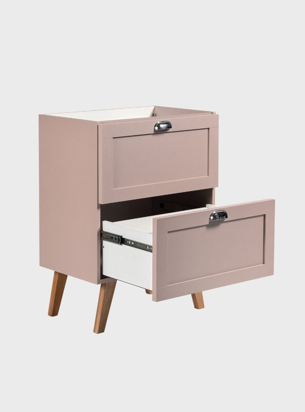On Móveis Conjuntos de móveis para banheiro Gabinete para Banheiro com Tampo e Cuba 60cm Retro Mdf Rosa Milano - On Móveis
