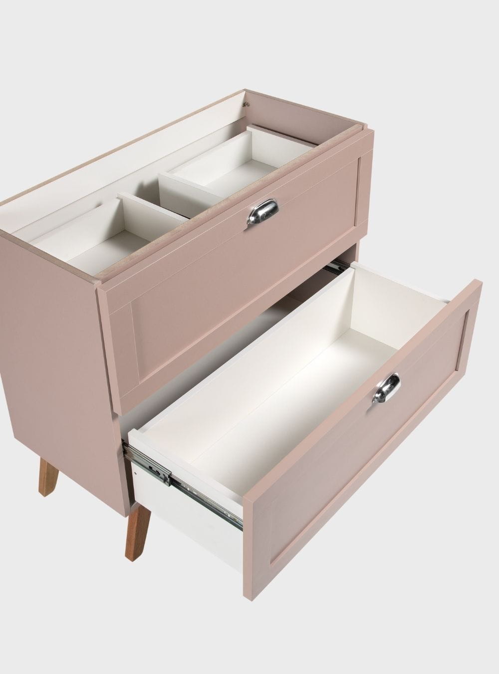 On Móveis Conjuntos de móveis para banheiro Gabinete para Banheiro com Tampo e Espelheira 80cm Retro Mdf Rosa Milano - On Móveis