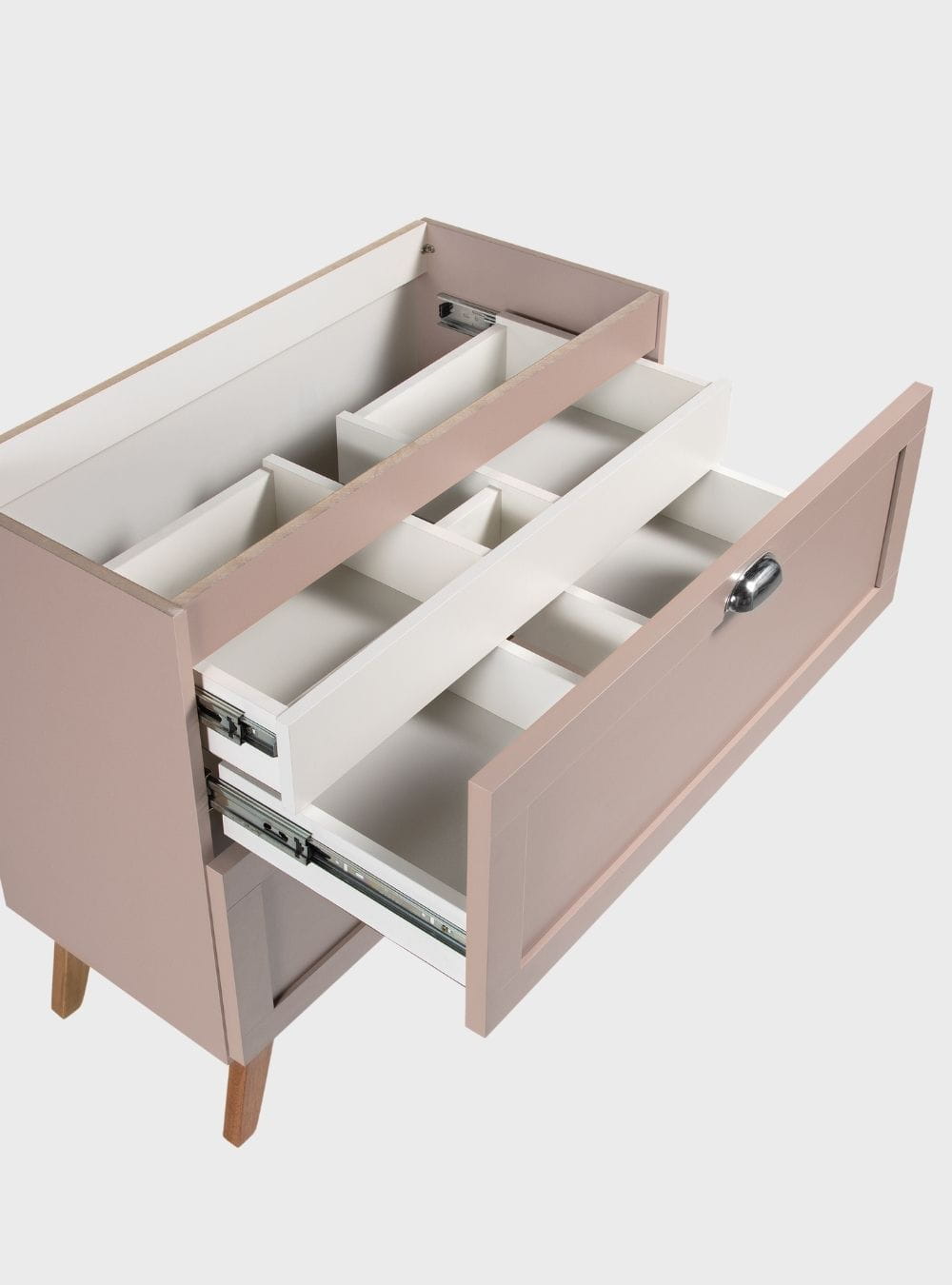 On Móveis Conjuntos de móveis para banheiro Gabinete para Banheiro com Tampo e Espelheira 80cm Retro Mdf Rosa Milano - On Móveis