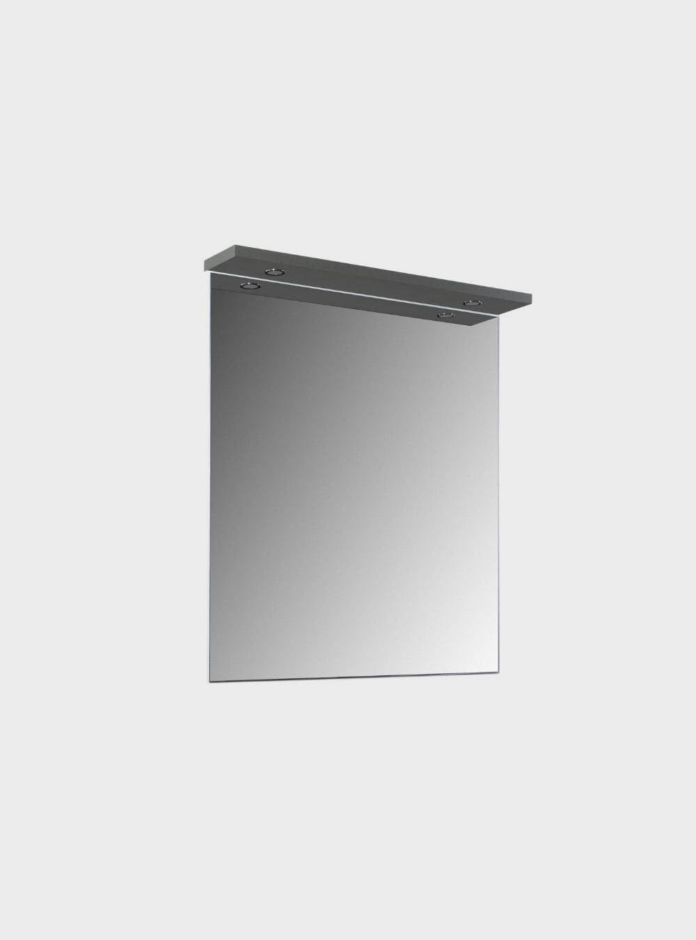 On Móveis Conjuntos de móveis para banheiro Gabinete para Banheiro com Tampo e Espelho com Led 80cm Retro Mdf Verde Milano - On Móveis