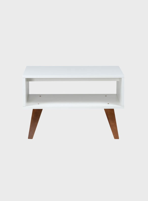 On Móveis Conjuntos de móveis para sala de estar Mesa de Centro Retro 60cm Mdf Branco - On Móveis