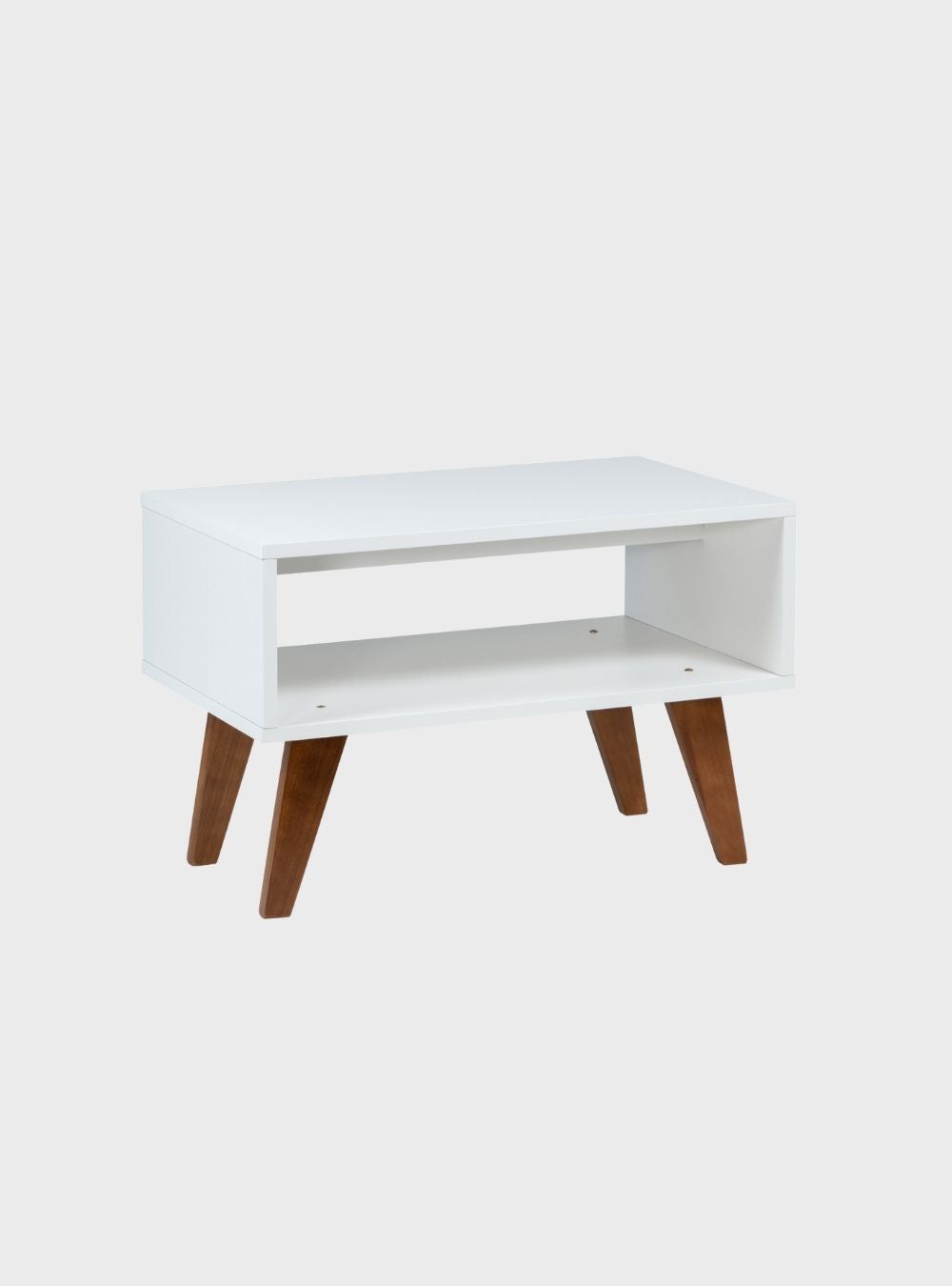 On Móveis Conjuntos de móveis para sala de estar Mesa de Centro Retro 60cm Mdf Branco - On Móveis