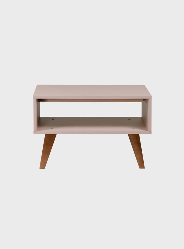On Móveis Conjuntos de móveis para sala de estar Mesa de Centro Retro 60cm Mdf Rosa - On Móveis