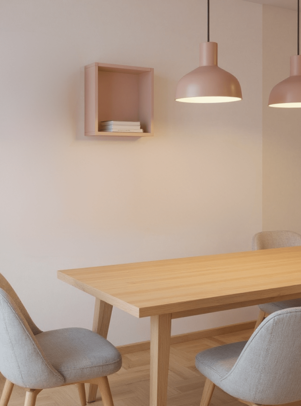 On Móveis Conjuntos de móveis para sala de estar Nicho 30cm Mdf Rosa - On Móveis