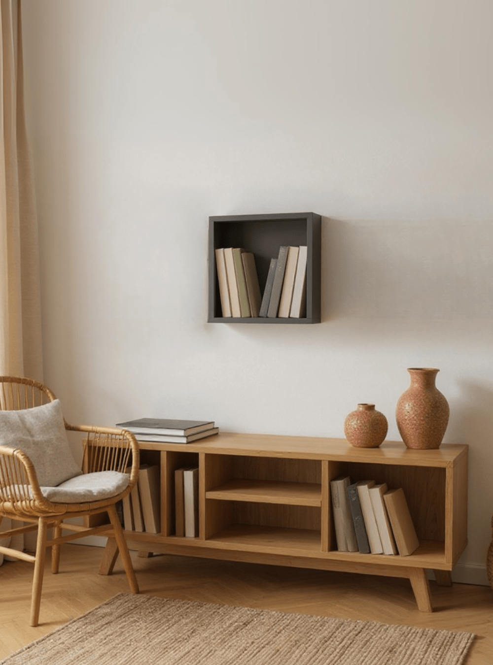 On Móveis Conjuntos de móveis para sala de estar Nicho 30cm Mdf Verde - On Móveis