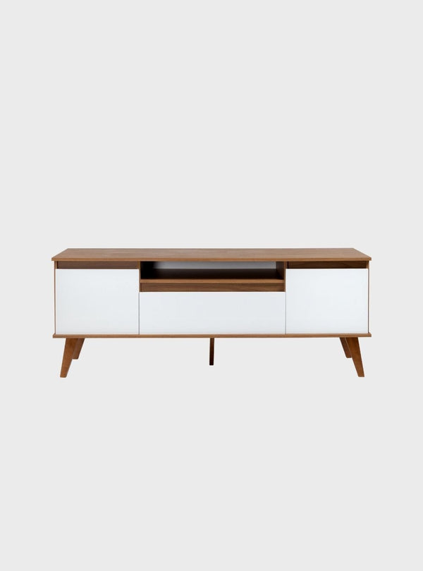 On Móveis Conjuntos de móveis para sala de estar Rack para TV 150cm Retro Mdf Freijo Dallas - On Móveis