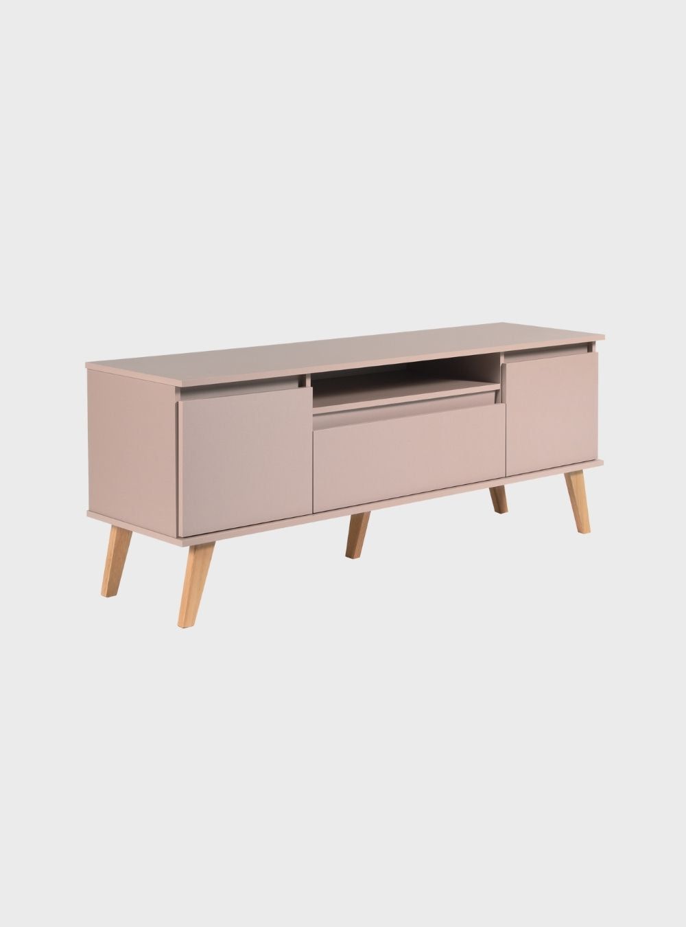 On Móveis Conjuntos de móveis para sala de estar Rack para TV 150cm Retro Mdf Rosa Dallas - On Móveis