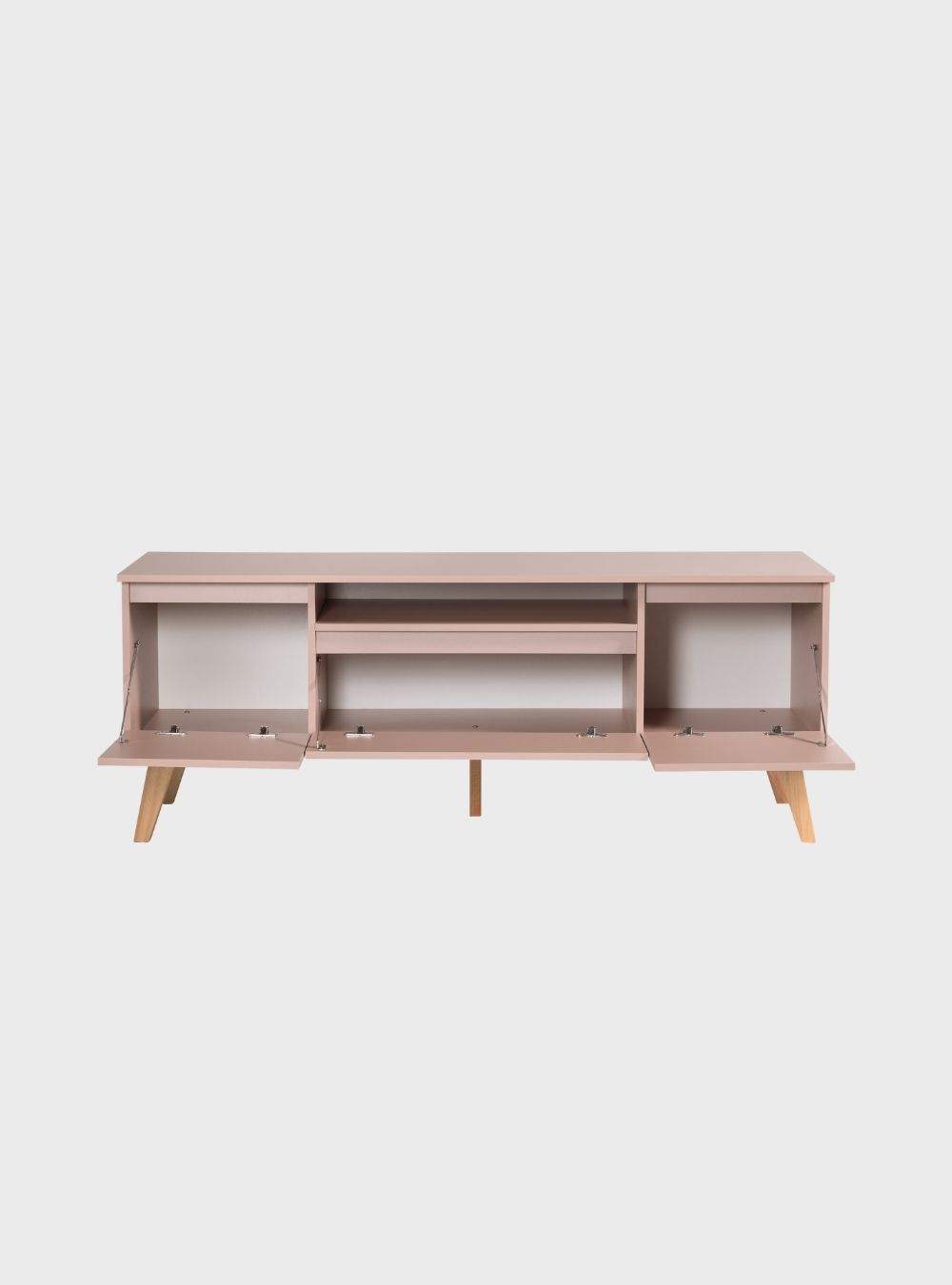 On Móveis Conjuntos de móveis para sala de estar Rack para TV 150cm Retro Mdf Rosa Dallas - On Móveis
