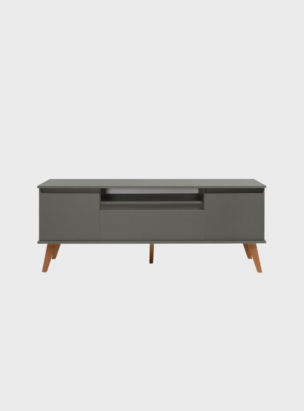 On Móveis Conjuntos de móveis para sala de estar Rack para TV 150cm Retro Mdf Verde Dallas - On Móveis