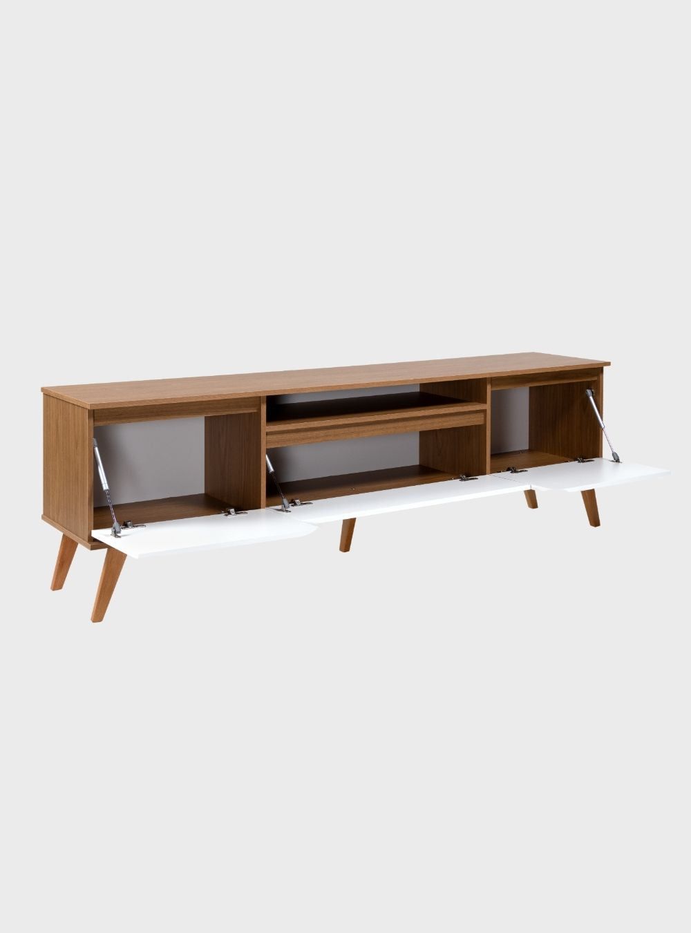 On Móveis Conjuntos de móveis para sala de estar Rack para TV 180cm Retro Mdf Freijo Dallas - On Móveis
