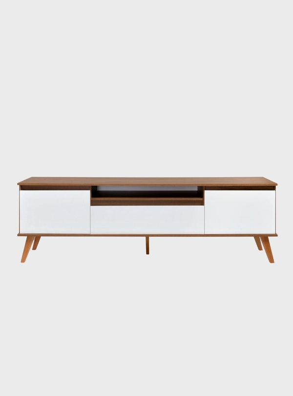 On Móveis Conjuntos de móveis para sala de estar Rack para TV 180cm Retro Mdf Freijo Dallas - On Móveis
