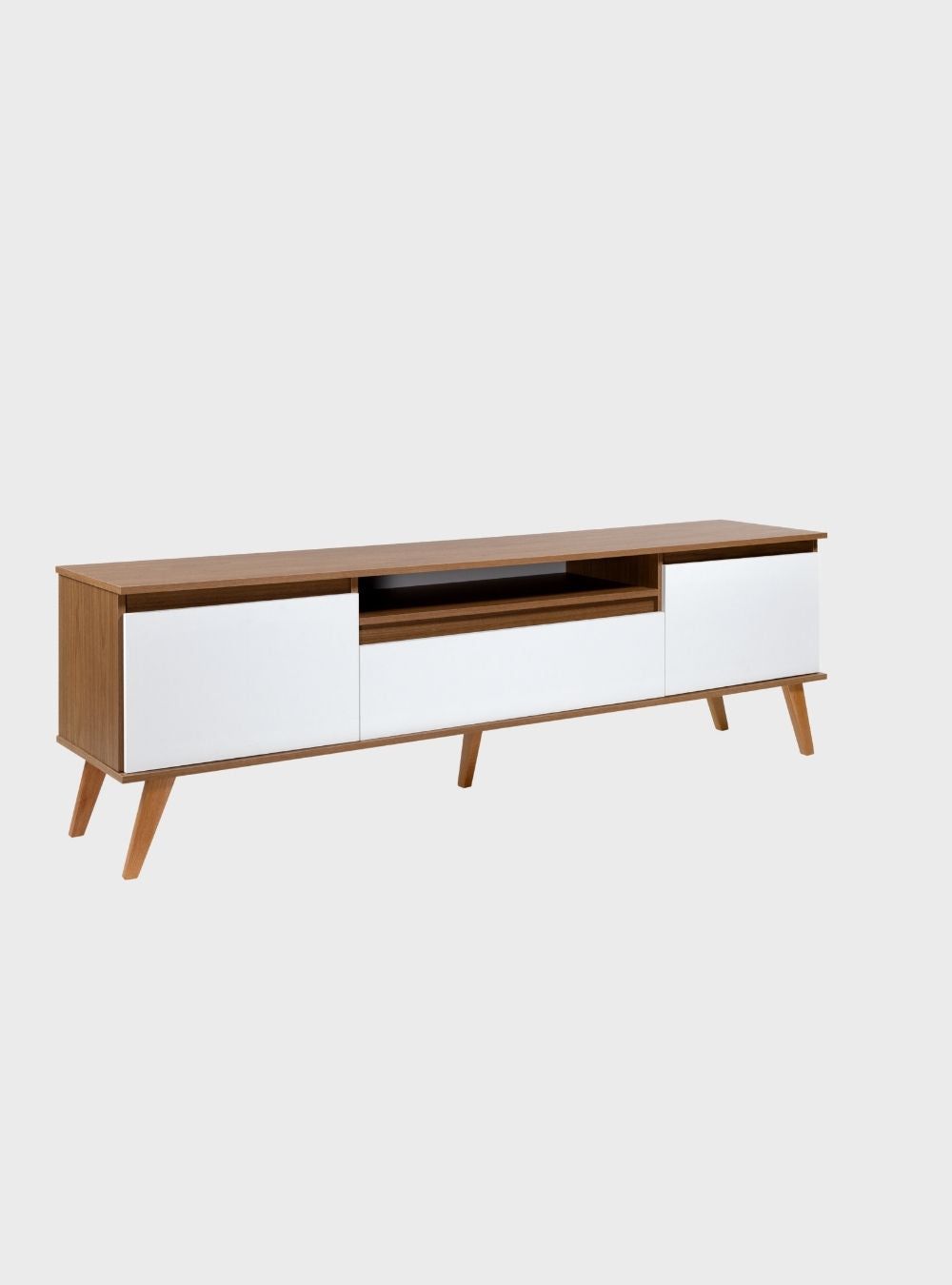 On Móveis Conjuntos de móveis para sala de estar Rack para TV 180cm Retro Mdf Freijo Dallas - On Móveis