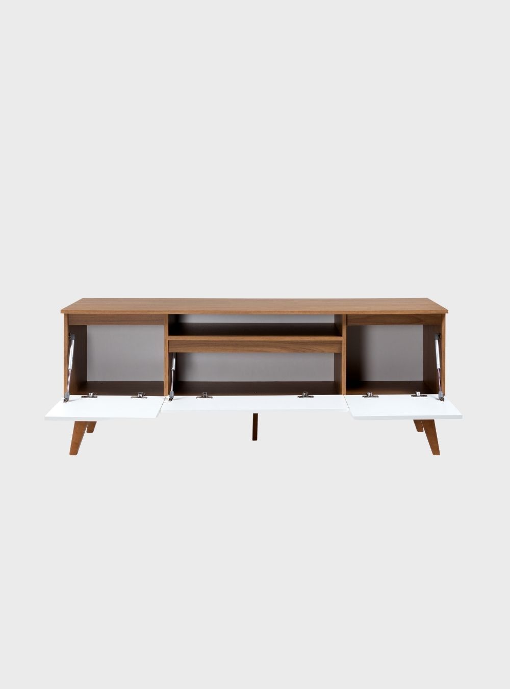 On Móveis Conjuntos de móveis para sala de estar Rack para TV com Prateleira 150cm Retro Mdf Freijo Dallas - On Móveis