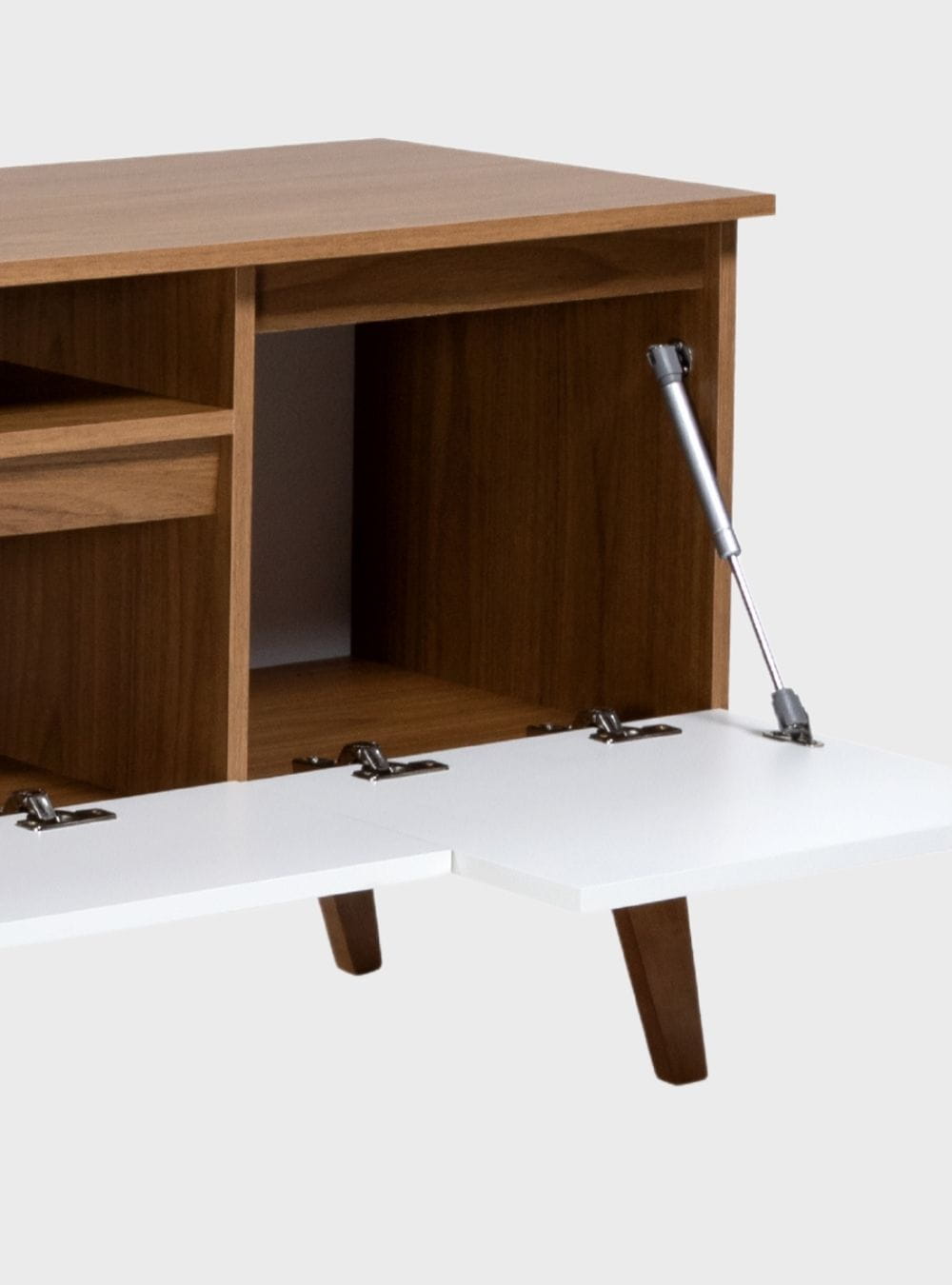 On Móveis Conjuntos de móveis para sala de estar Rack para TV com Prateleira 150cm Retro Mdf Freijo Dallas - On Móveis