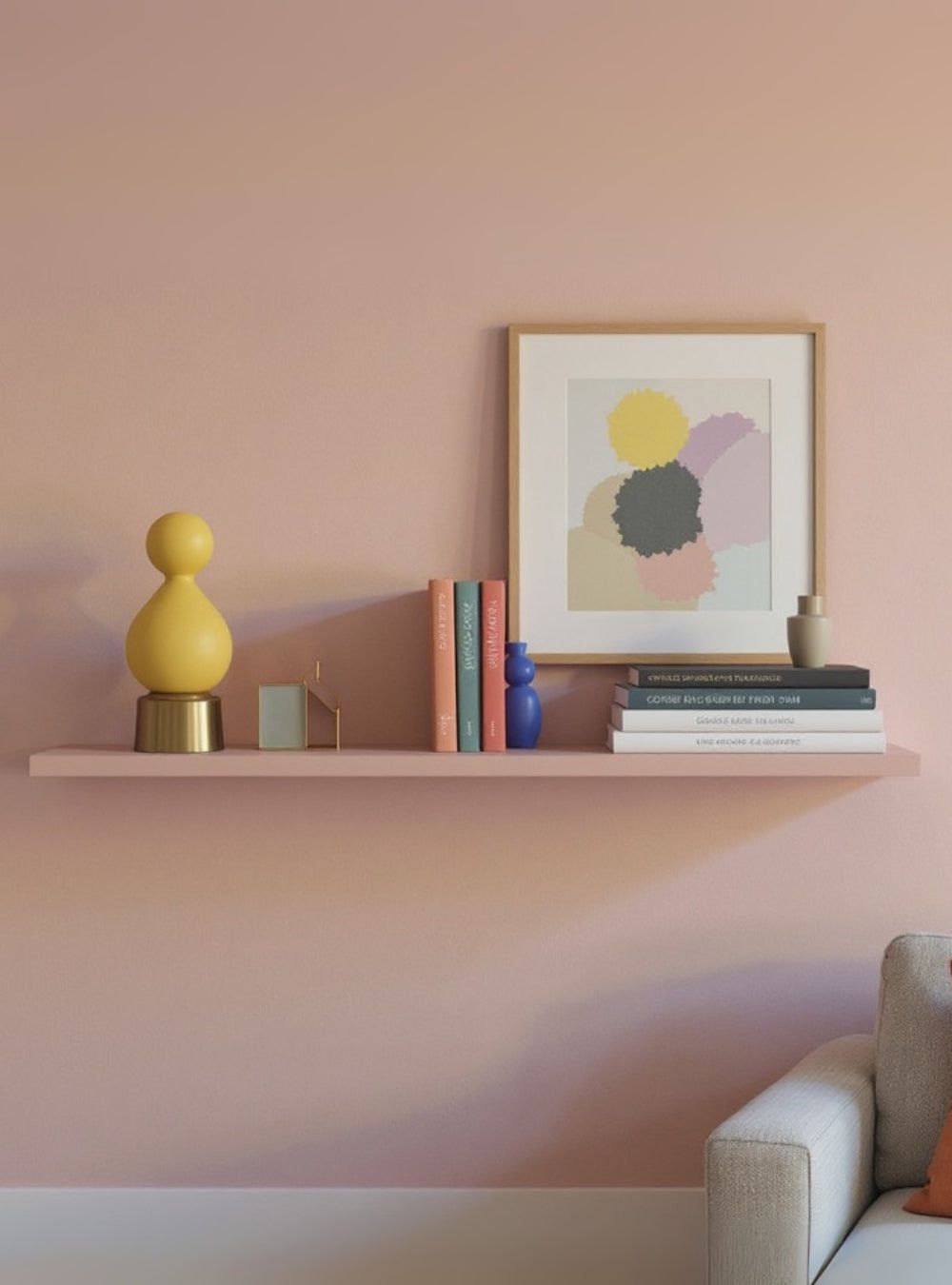 Rack para TV com Prateleira 180cm Retro Mdf Rosa Dallas - On Móveis