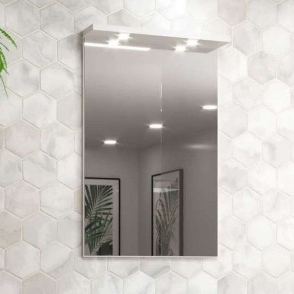 On Móveis Espelho para Banheiro 60cm Mdf Branco Milano - On Móveis